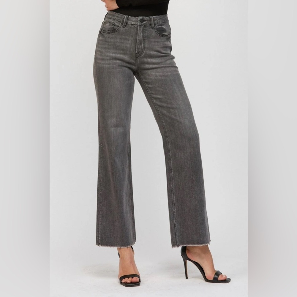 NWT Mica Denim Super High Rise Wide Leg